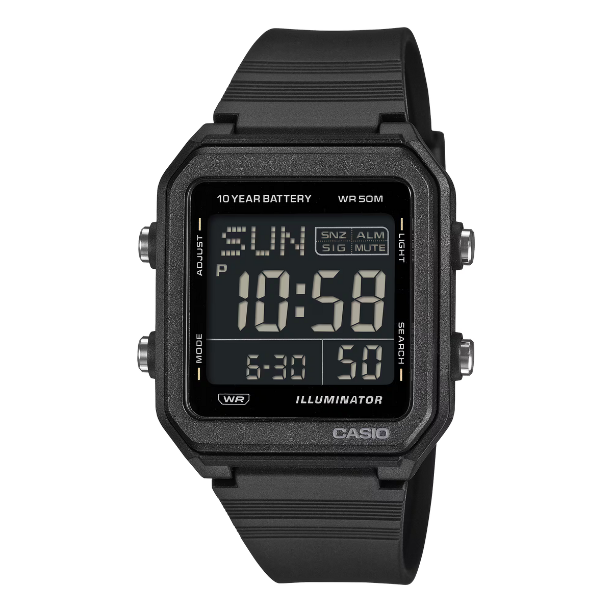 Casio W-221H-1BV Deportivo Juvenil Digital