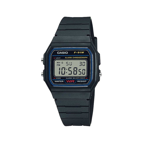 Casio F-91W-1D Reloj Digital Resistente al agua