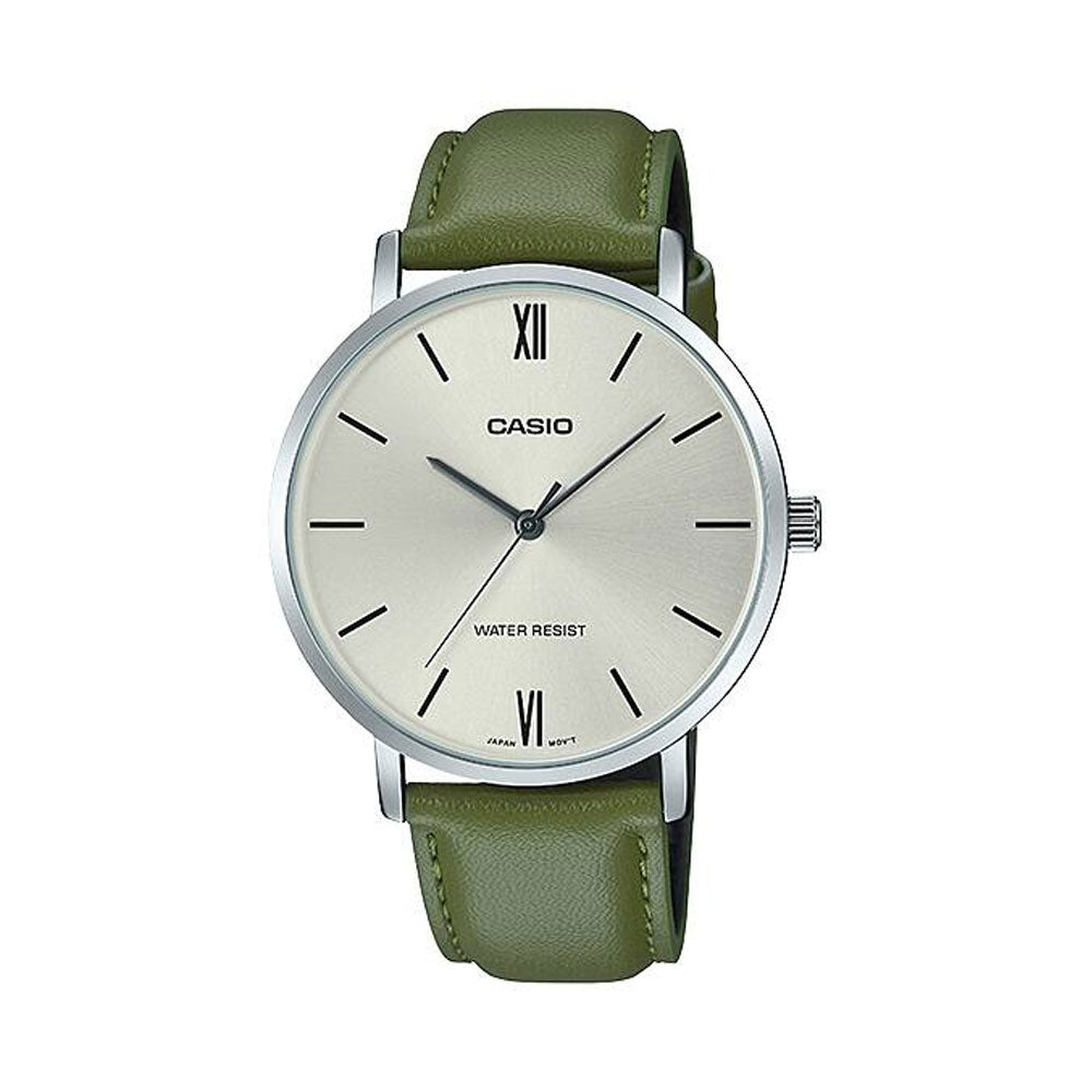Casio MTP-VT01L-3B Reloj Analógico Resistente al agua