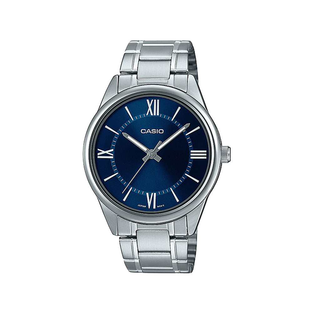 Casio MTP-V005D-2B5 Reloj Analógico Resistente al agua