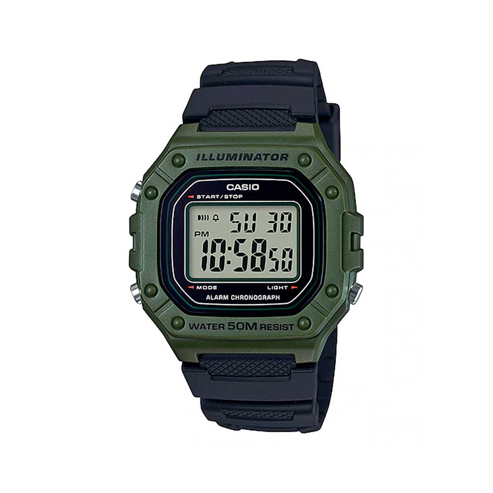 Casio W-218H-3AV Reloj Digital 50 M