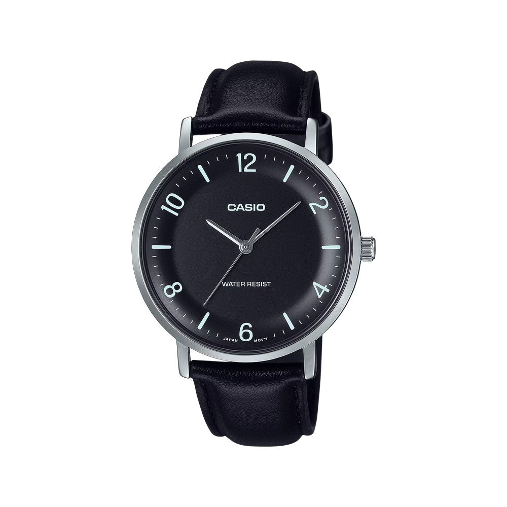 Casio MTP-VT03L-1B Reloj Analógico Resistente al agua