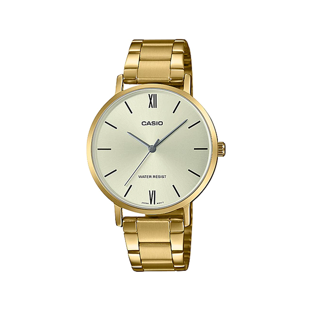 Casio LTP-VT01G-9B Reloj Analógico Resistente al agua