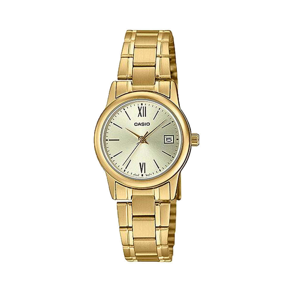 Casio LTP-V002G-9B3 Reloj Analógico Resistente al agua