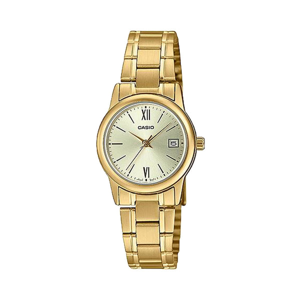 Casio LTP-V002G-9B3 Reloj Analógico Resistente al agua