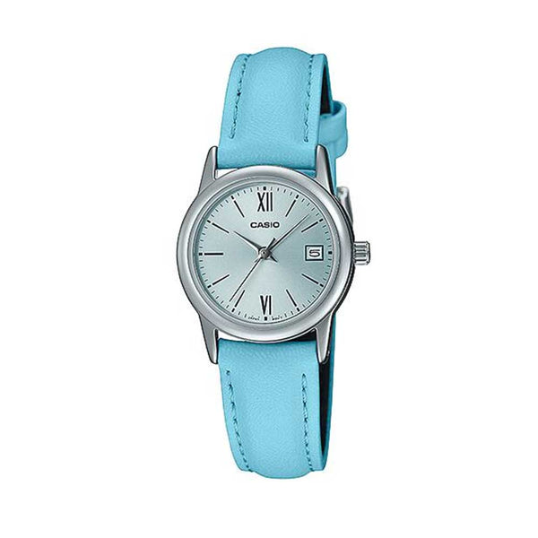 Casio LTP-V002L-2B3 Reloj Analógico Resistente al agua