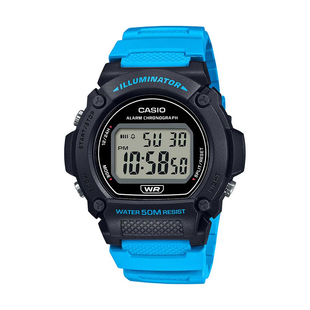 Casio W-219H-2A2V Reloj Digital 50 M