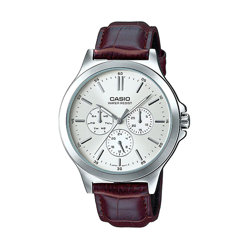 Casio MTP-V300L-7A Reloj Analógico Resistente al agua