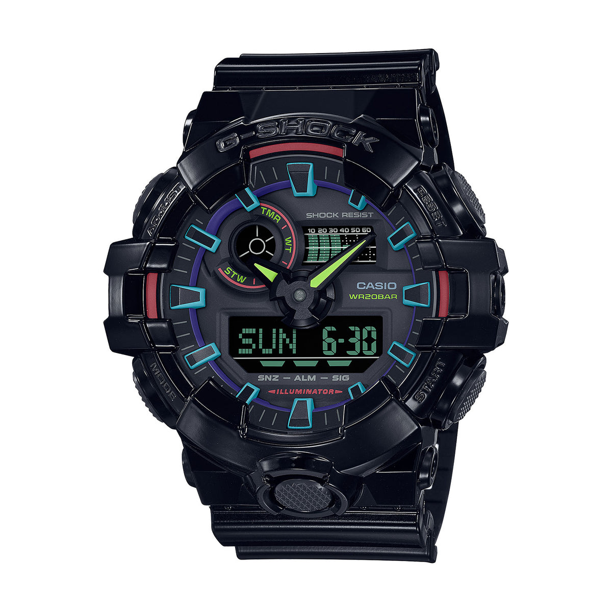 Casio GA-700RGB-1A G-SHOCK 200 M