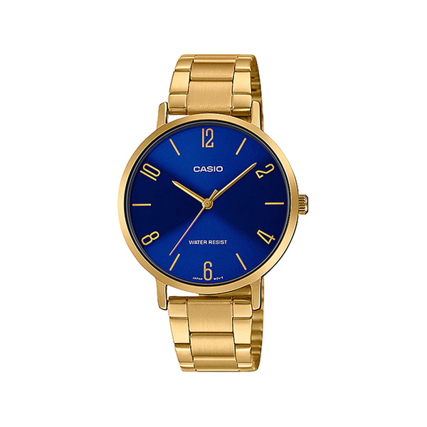 Casio LTP-VT01G-2B Reloj Analógico Resistente al agua