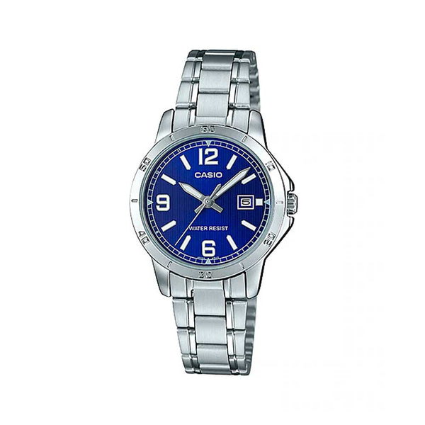 Casio LTP-V004D-2B Reloj Analógico Resistente al agua