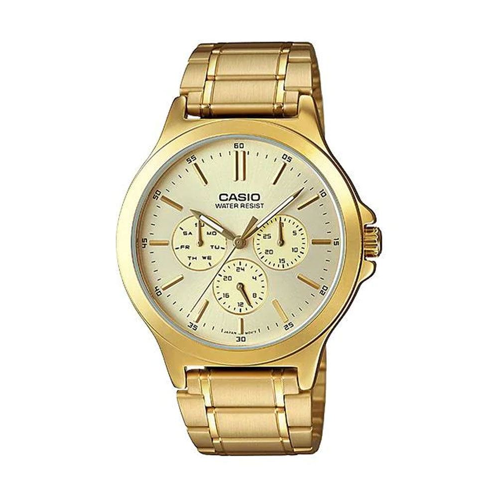 Casio MTP-V300G-9A Reloj Analógico Resistente al agua