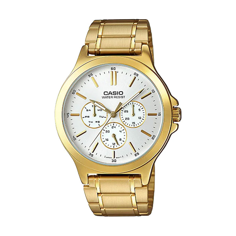 Casio MTP-V300G-7A Reloj Analógico Resistente al agua
