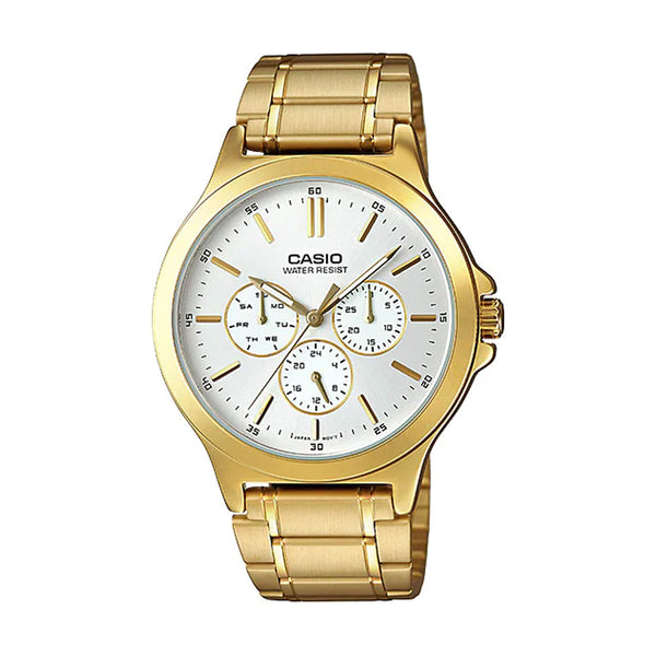 Casio MTP-V300G-7A Reloj Analógico Resistente al agua