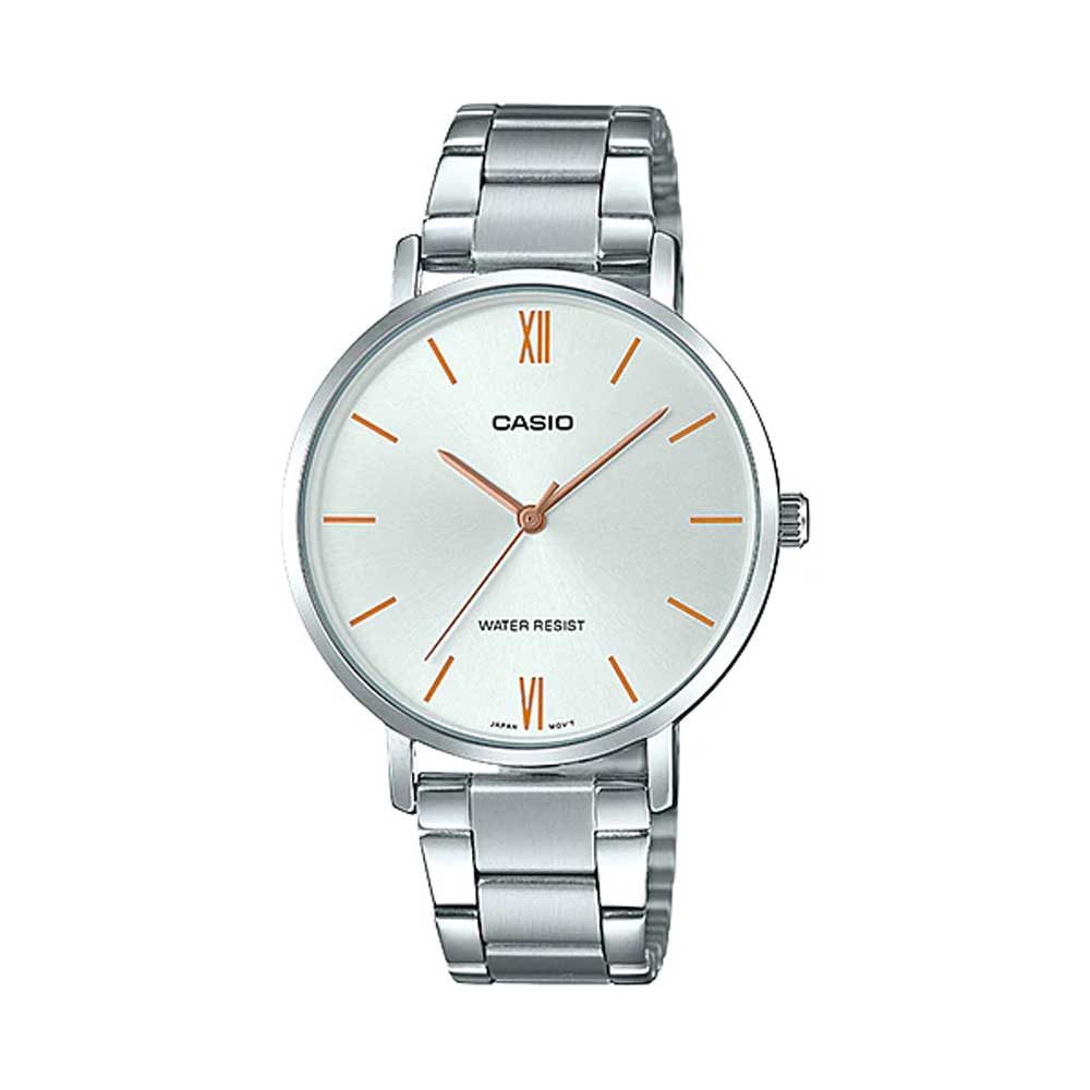 Casio LTP-VT01D-7B Reloj Analógico Resistente al agua