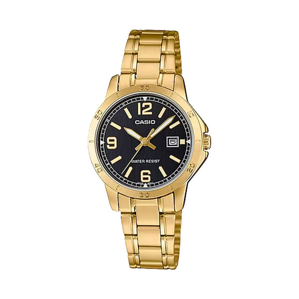 Casio LTP-V004G-1B Reloj Analógico Resistente al agua